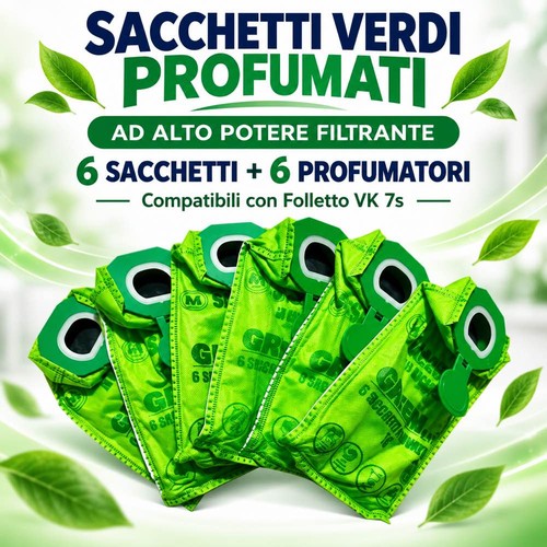 Sacchetti folletto verdi - sacchetti,